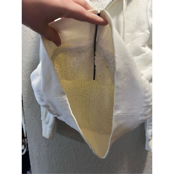 Fox Racing White Sherpa Full Zip Hoodie Size XL - Picture 7 of 11